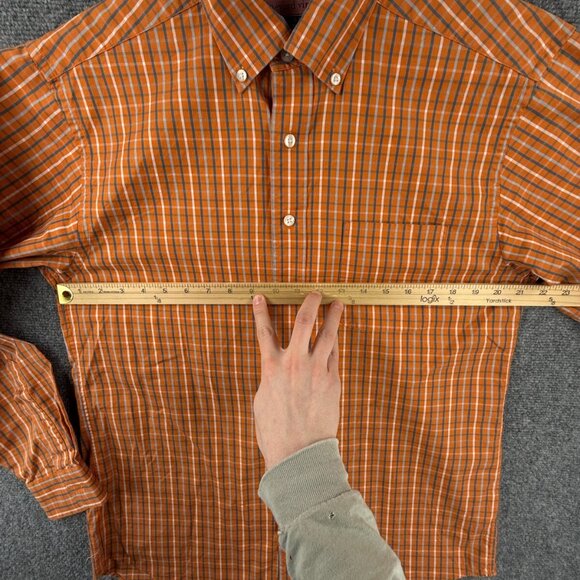 Vineyard Vines MAKERS MARK WHISKY LOGO Orange Check Murray Medium Cotton Men - Picture 6 of 16